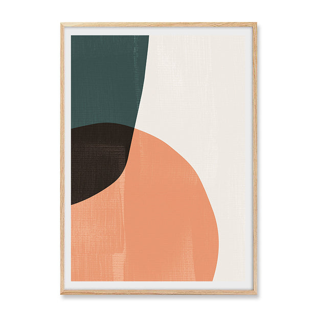 Abstract sofa with frame and background wall